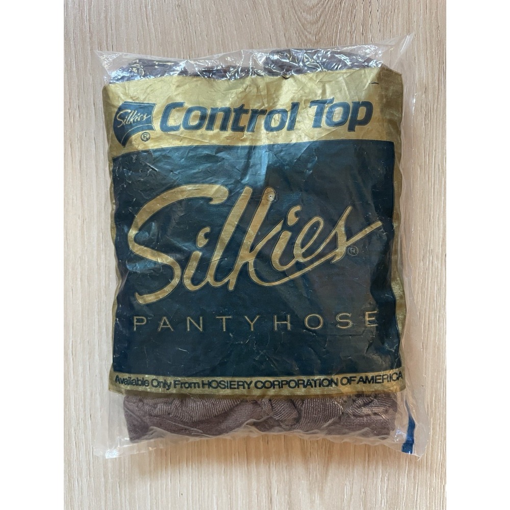 Silkies Women's Pantyhose Control Top 1994 Large Taupe